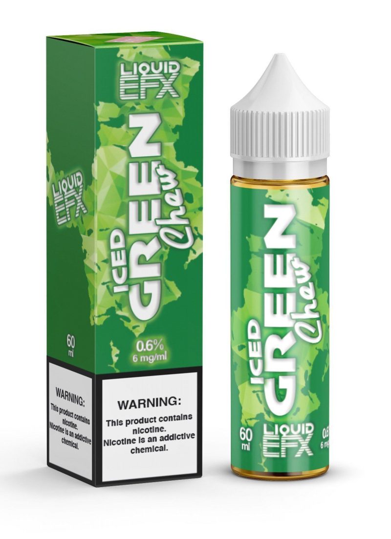 liquid efx iced green chew 60ml eliquid 257120