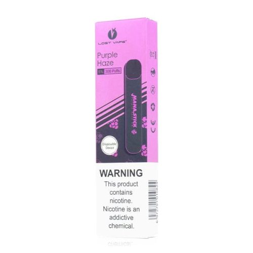 Lost Vape Mana Stick Disposable Ecigs - 300 Puff purple haze packaging