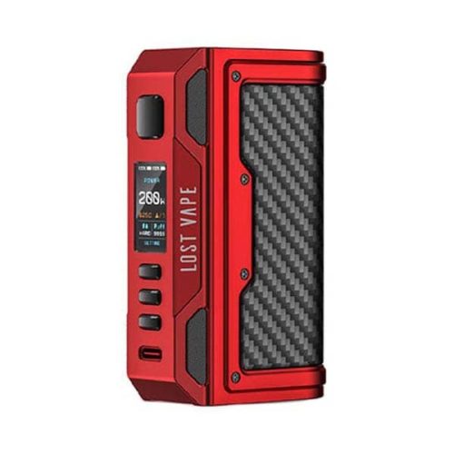 Lost Vape Thelema Quest 200W Mod Matte Red/Carbon Fiber