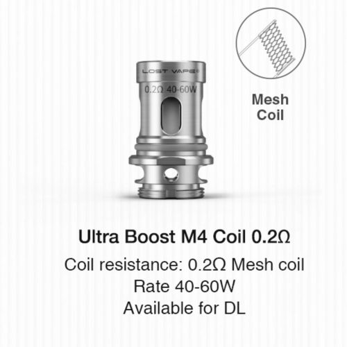 Lost Vape Ultra Boost Coils (5-Pack) 0.2ohm M4 Coil without packaging