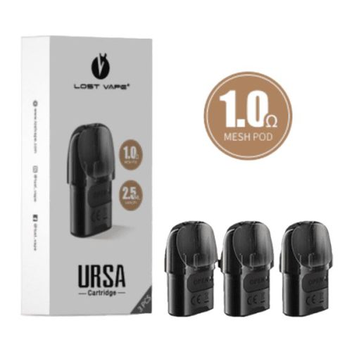 Lost Vape Ursa Nano Replacement Pods | 2.5mL - Black 1.0ohm