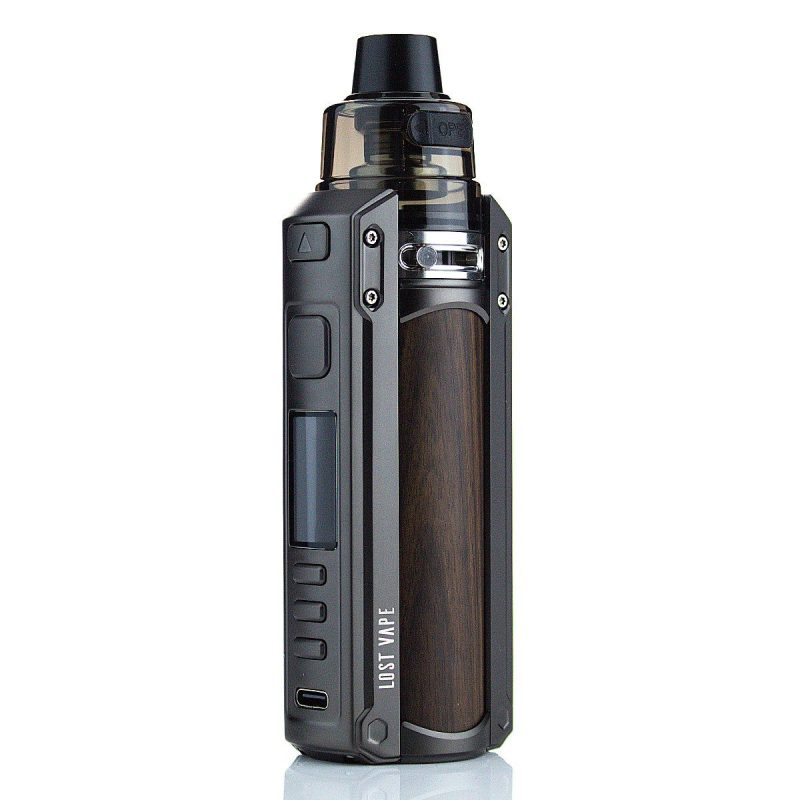 Lost Vape URSA Quest Multi Kit | 100w Gunmetal Crocodile Leather