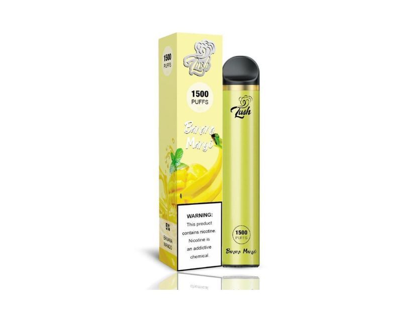 Lush Disposable E-Cigs (1500 Puffs) banana mango