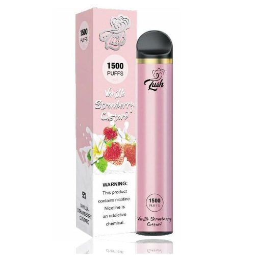 Lush Flow Disposable E-Cigs (1500 Puffs) Vanilla Strawberry Custard