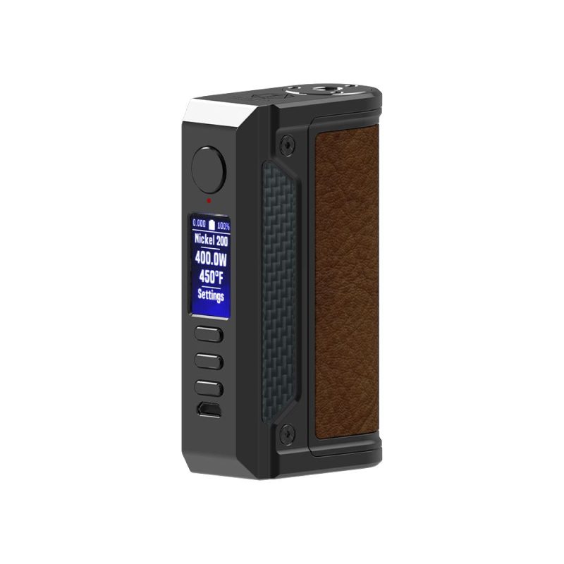 LVE Therion II DNA 250C Box Mod Gunmetal/Brown Leather