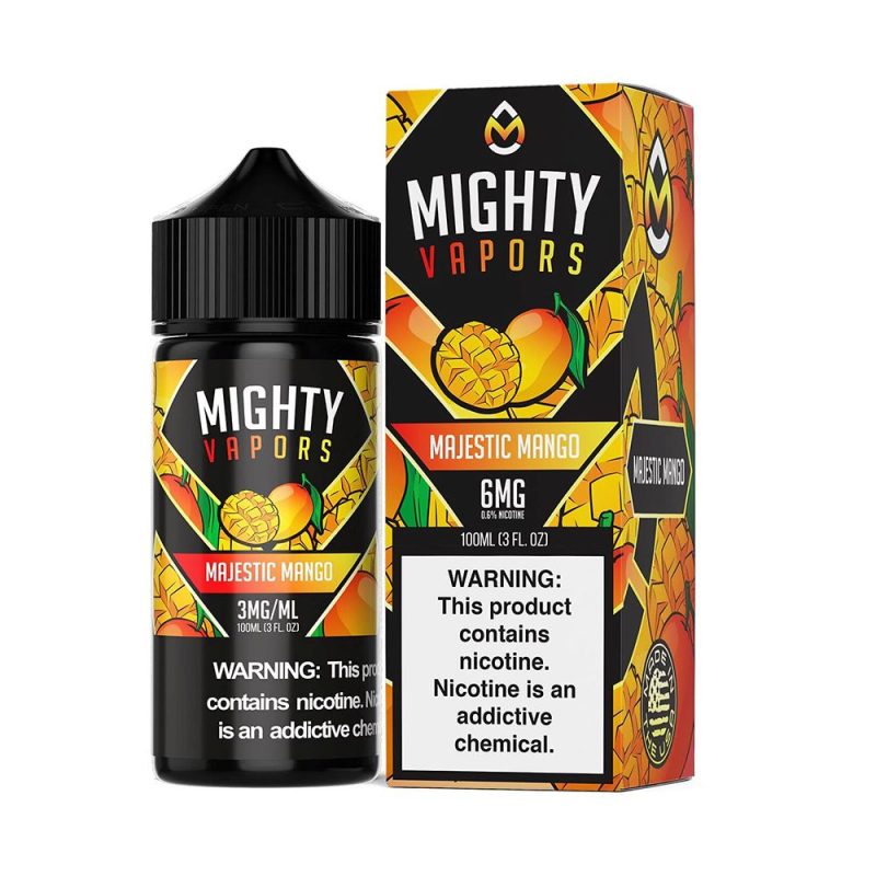 majestic mango by mighty vapors e juice 100mlfreebase 844809