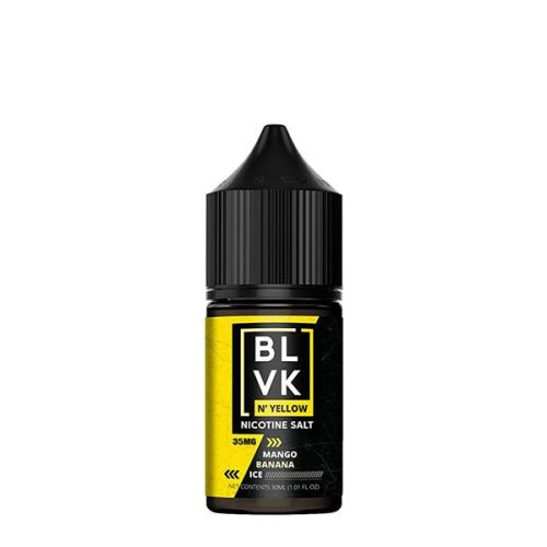 Mango Banana Ice by BLVK N' Yellow Salt 30ml bottle