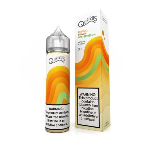 Mango Peach Watermelon by Qurious Synthetic 60ml with packaging