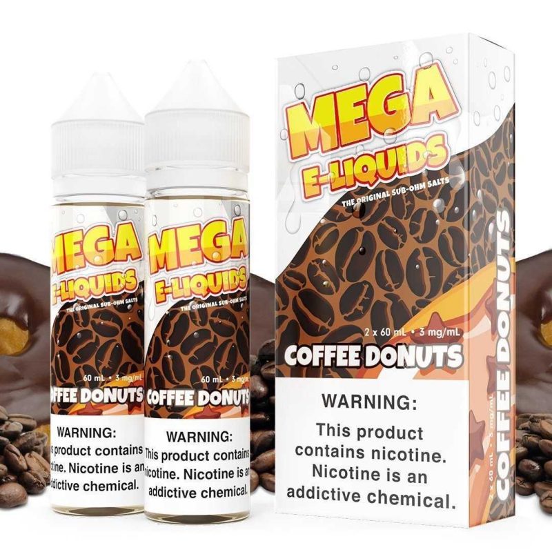 mega sub ohm salt series coffee donuts 2x60ml eliquid 787620