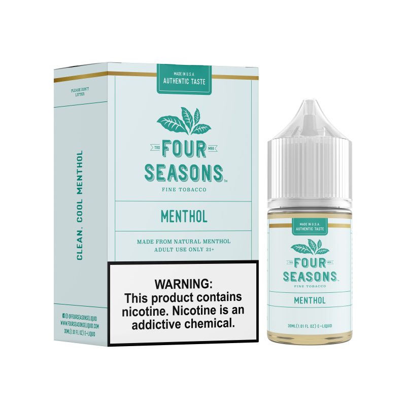 menthol by four seasons free base 30ml 789326