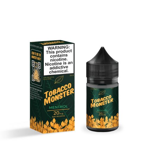 Menthol by Tobacco Monster Salt E-Liquid with packaging