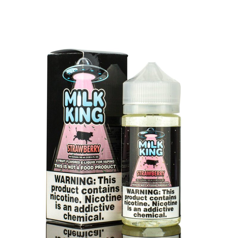 milk king strawberry 100ml eliquid 212304