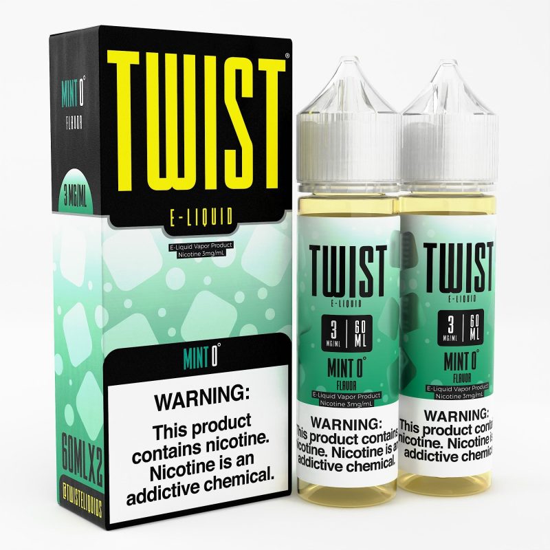 Mint 0° (Arctic Cool Mint) By Twist E-Liquid 120ml with packaging