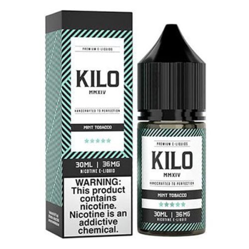 Mint Tobacco by Kilo Salt E-Liquid with packaging