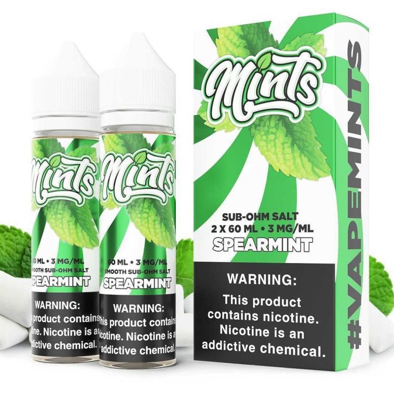 mints sub ohm salt series spearmint 2x60ml eliquid 308624