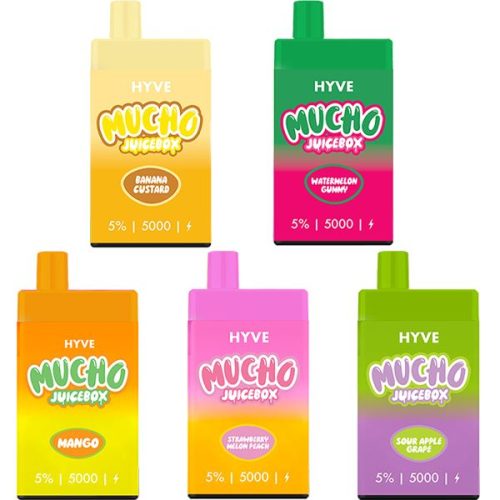 mucho x hyve disposable 5000 puffs 12ml 50mg 239562