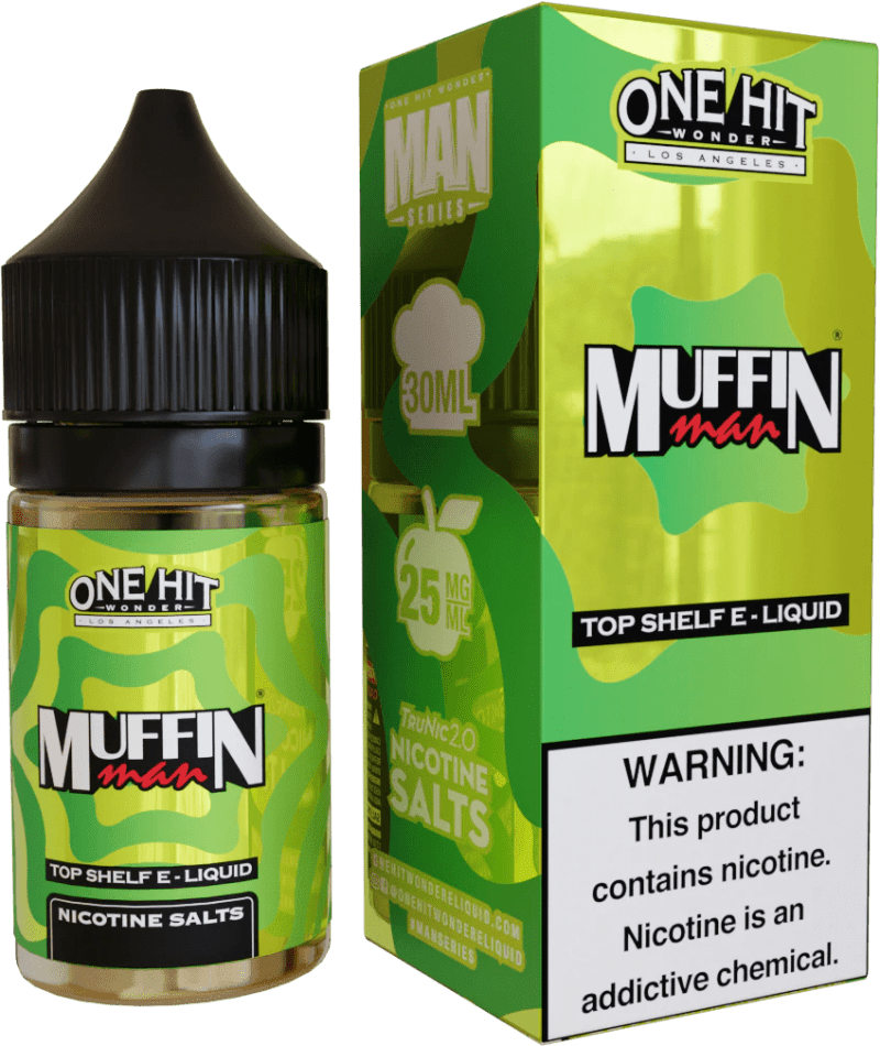 Muffin Man by One Hit Wonder TF-Nic 30mL Salt Series with packaging