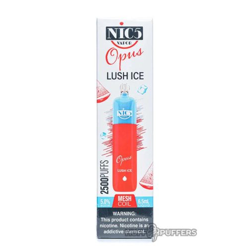 Nic5 Disposable | 2500 Puffs | 6.5mL - Lush Ice packaging