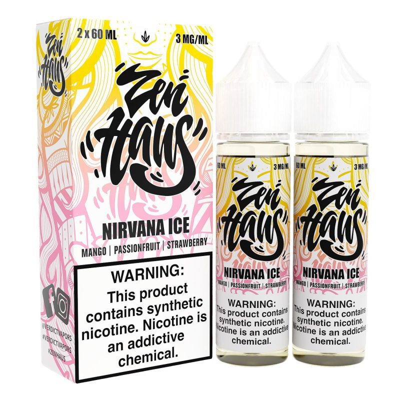 nirvana ice by zen haus e liquid 2x 60ml 659011