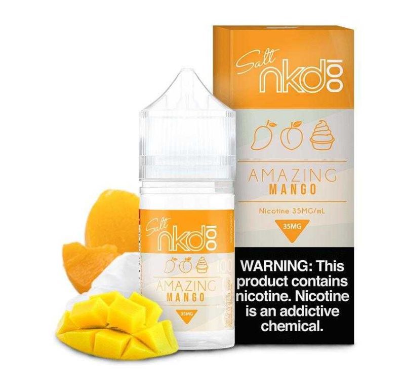 nkd 100 salt amazing mango mango 30ml eliquid 888169