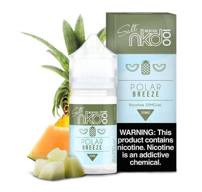 nkd 100 salt polar breeze melon 30ml eliquid 135608