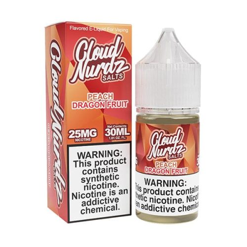 Peach Dragonfruit | Cloud Nurdz Salt | 30ml with Packaging