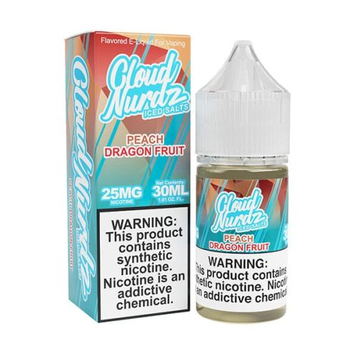 Peach Dragonfruit Iced | Cloud Nurdz Salt | 30ml with Packaging