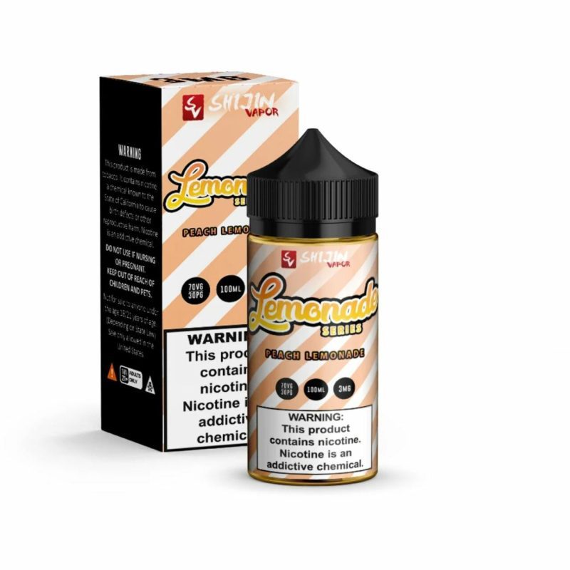 peach lemonade by shijin vapor lemonade series e liquid 100ml 699417