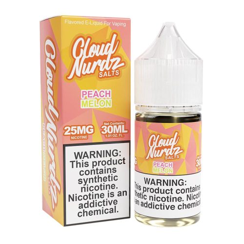 Peach Melon | Cloud Nurdz Salts | 30mL | Bottle with Packaging