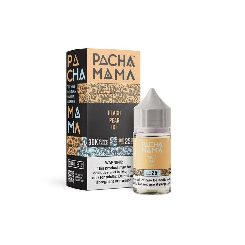 Peach Pear Ice | Pachamama Plus Metatine Salts | 30mL Bottle with Packaging