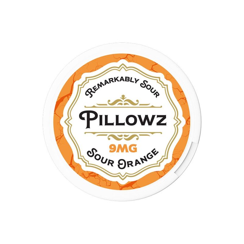 Pillowz TFN Nicotine Pouches (20ct Can)(5-Can Pack) Sour Orange 09mg