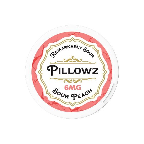 Pillowz TFN Nicotine Pouches (20ct Can)(5-Can Pack) Sour Peach 06mg