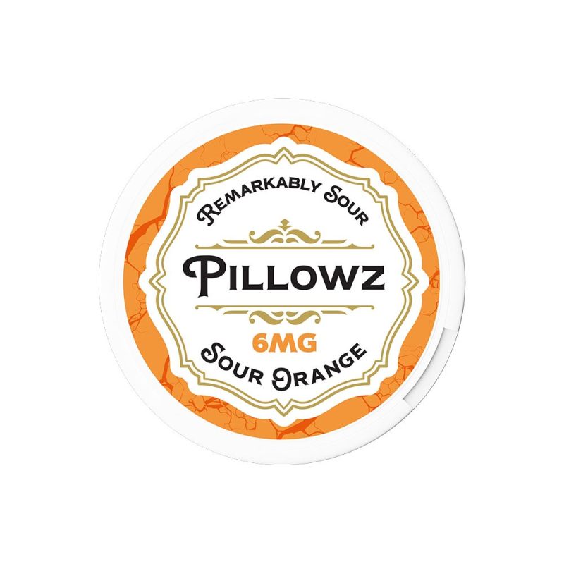 Pillowz TFN Nicotine Pouches (20ct Can)(5-Can Pack) Sour Orange 06mg