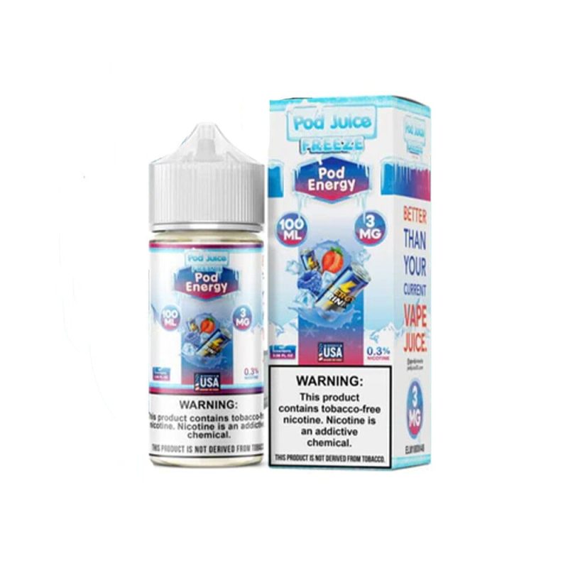 Pod Energy Freeze | Pod Juice Series E-Liquid | 100mL with Packaging