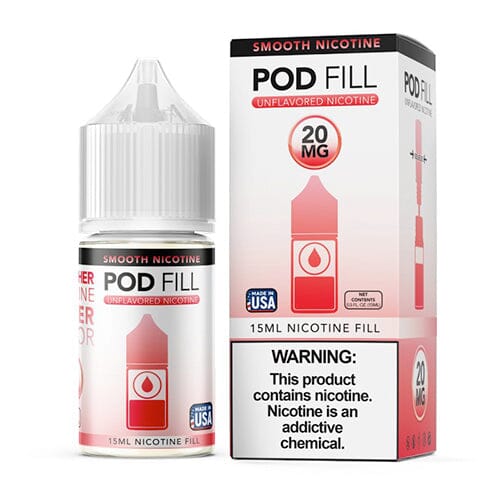 Pod Fill Unflavored Salt Nicotine Base | 15mL 20mg with Packaging