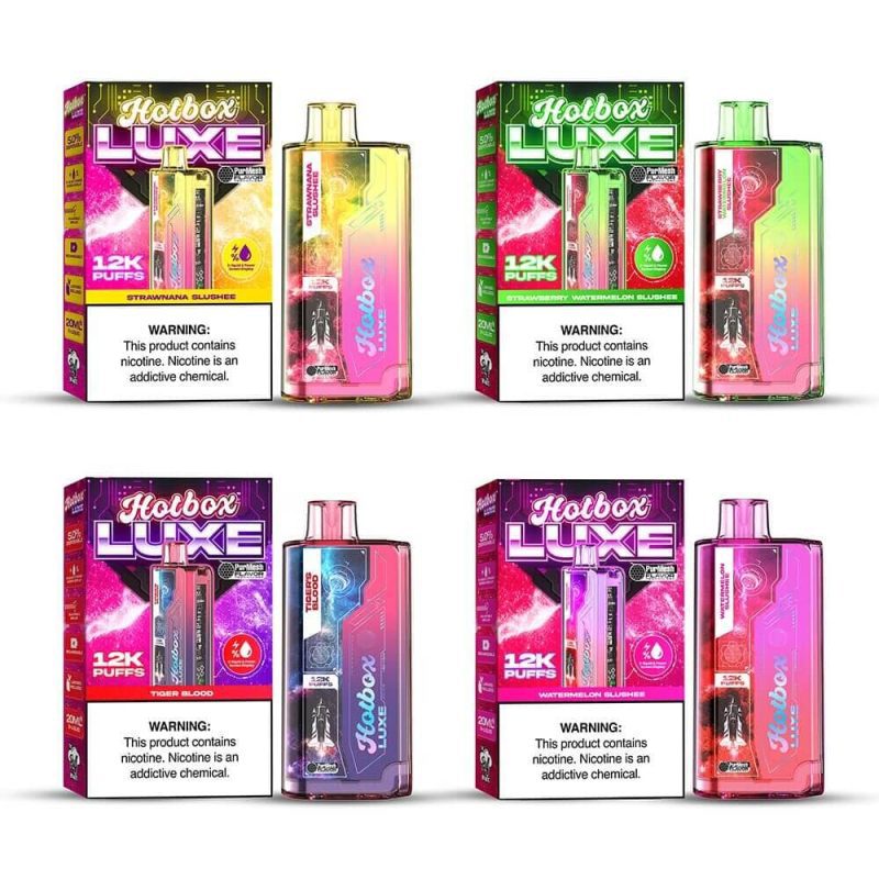 puff hotbox luxe disposable 12000 puffs 20ml 50mg 455934