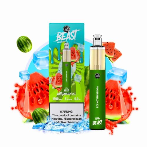 PUFF LABS | Puff Beast Bar Disposable 1500 Puff (Individual) watermelon ice with packaging