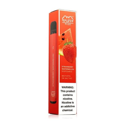 Puff PLUS Disposable E-Cig (Individual) strawberry watermelon packaging