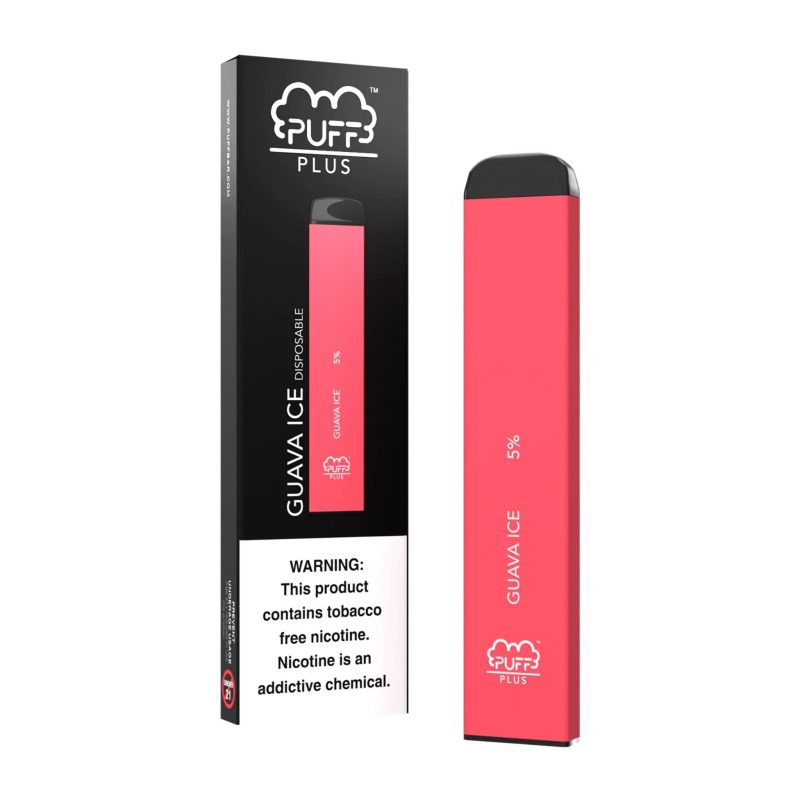 Puff Plus TFN Disposable 800 Puffs 3.5mL guava ice with packaging