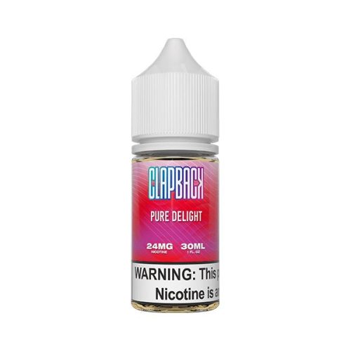 Pure Delight By Saveurvape Clap Back TF-Nic Salts 30mL Bottle