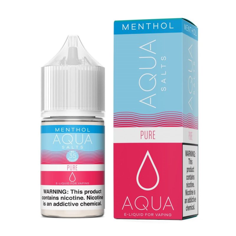 pure menthol by aqua synthetic nicotine salts 30ml 408073