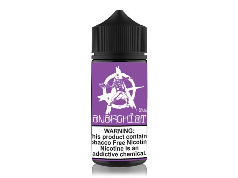 purple by anarchist tobacco free nicotine e liquid 100ml 557354