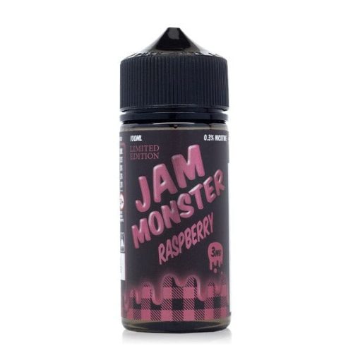 Raspberry by Jam Monster E-Liquid with packaging