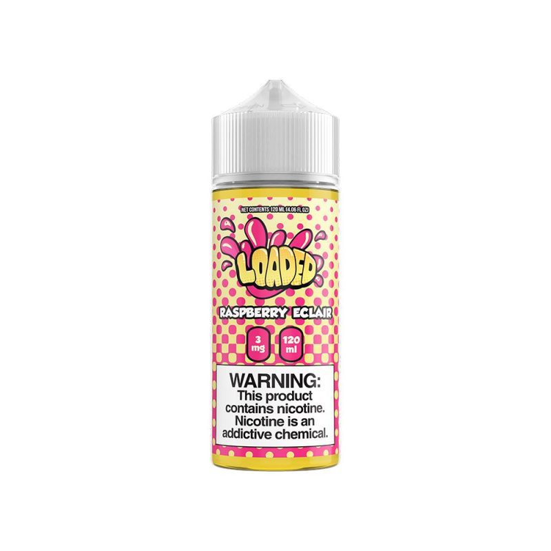 raspberry eclair by loaded e juice 120ml 731841