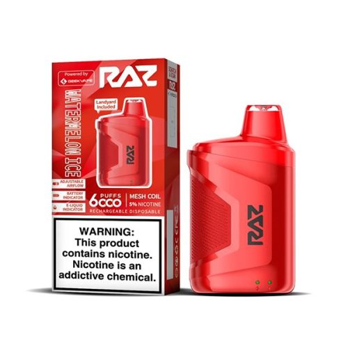 RAZ CA6000 Disposable | 6000 Puffs | 10mL | 50mg Watermelon Ice with Packaging