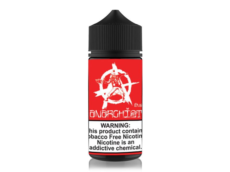 red by anarchist tobacco free nicotine e liquid 100ml 287397