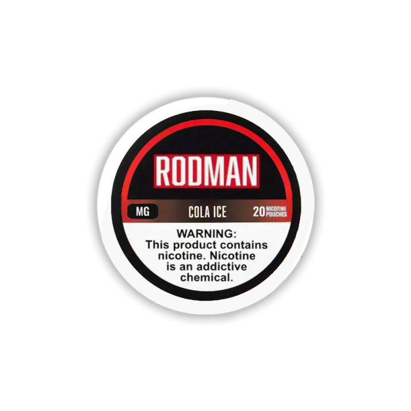 Rodman Nicotine Pouches (20ct Can)(5-Can Pack) Cola Ice 6mg