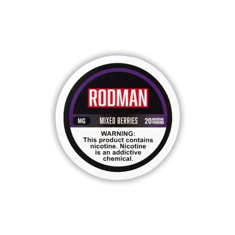 Rodman Nicotine Pouches (20ct Can)(5-Can Pack) Mixed Berries 12mg