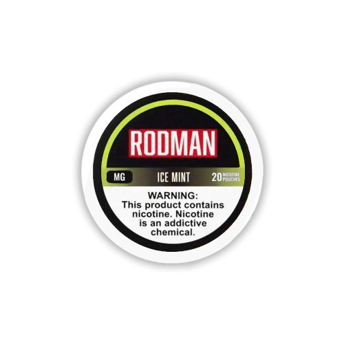 Rodman Nicotine Pouches (20ct Can)(5-Can Pack) Ice Mint 6mg