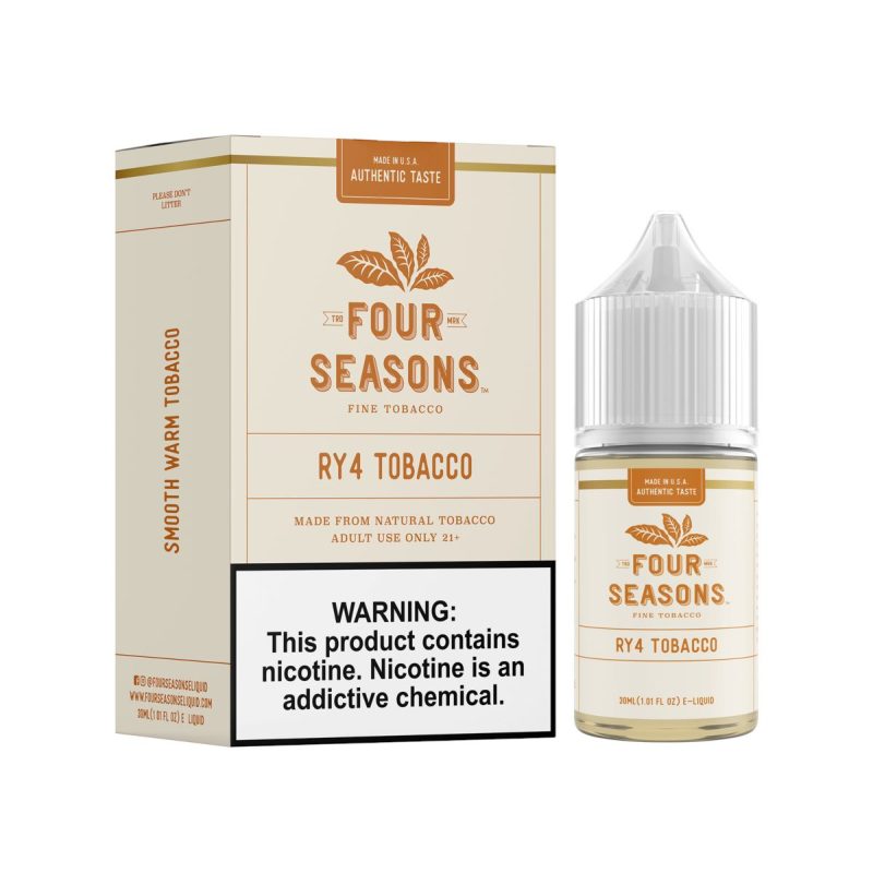 ry4 tobacco by four seasons free base 30ml 685822